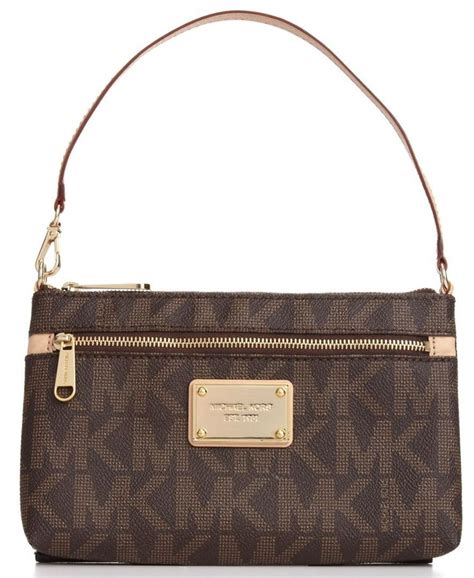 michael michael kors mk logo large wristlet|michael kors wristlet wallet outlet.